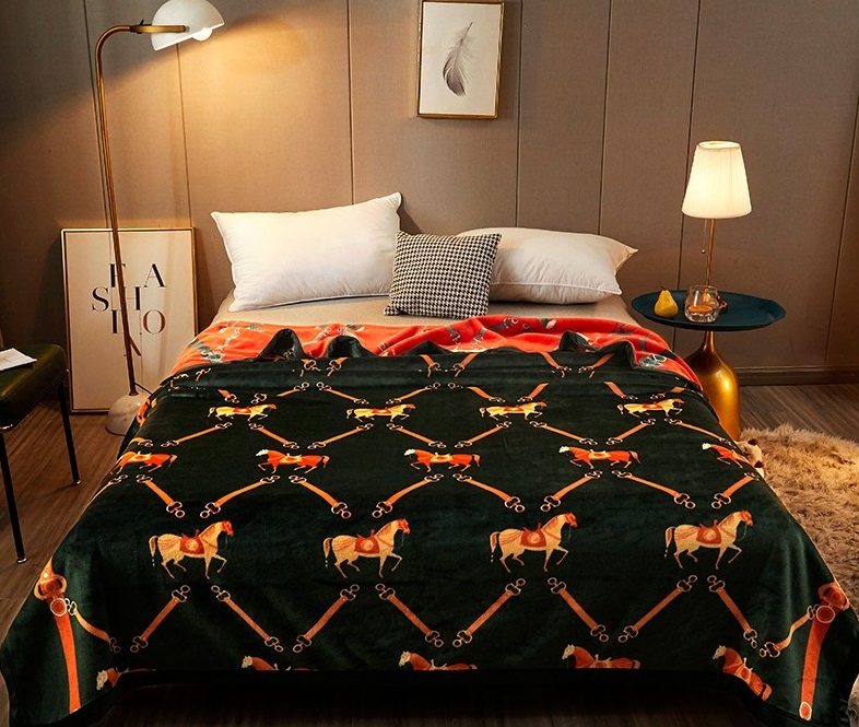 雋和大牌風(fēng)愛馬云毯（綠色）